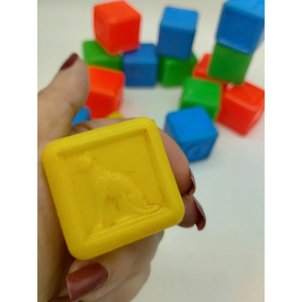 Vintage Colorful Soft Plastic Alphabet Animal 1.5